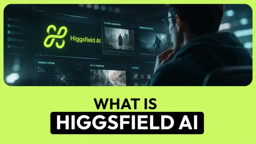 Higgsfield AI overview showing its AI video generation tools and features
