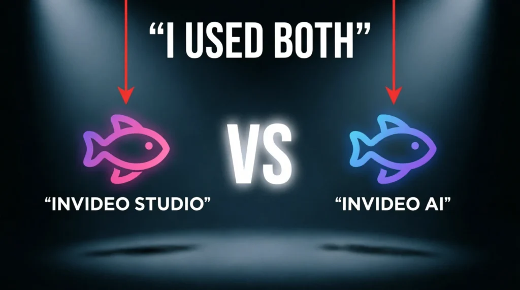 InVideo AI vs AiVideo AI Studio comparison showing features, video quality, pricing, and editing workflow in this InVideo AI Review 2026